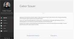 Desktop Screenshot of gaborszauer.com